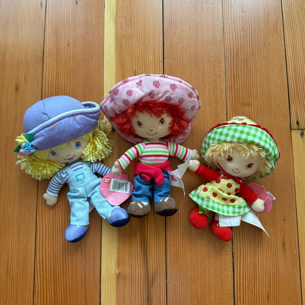 Set of 3 2003 Strawberry Shortcake and Friends